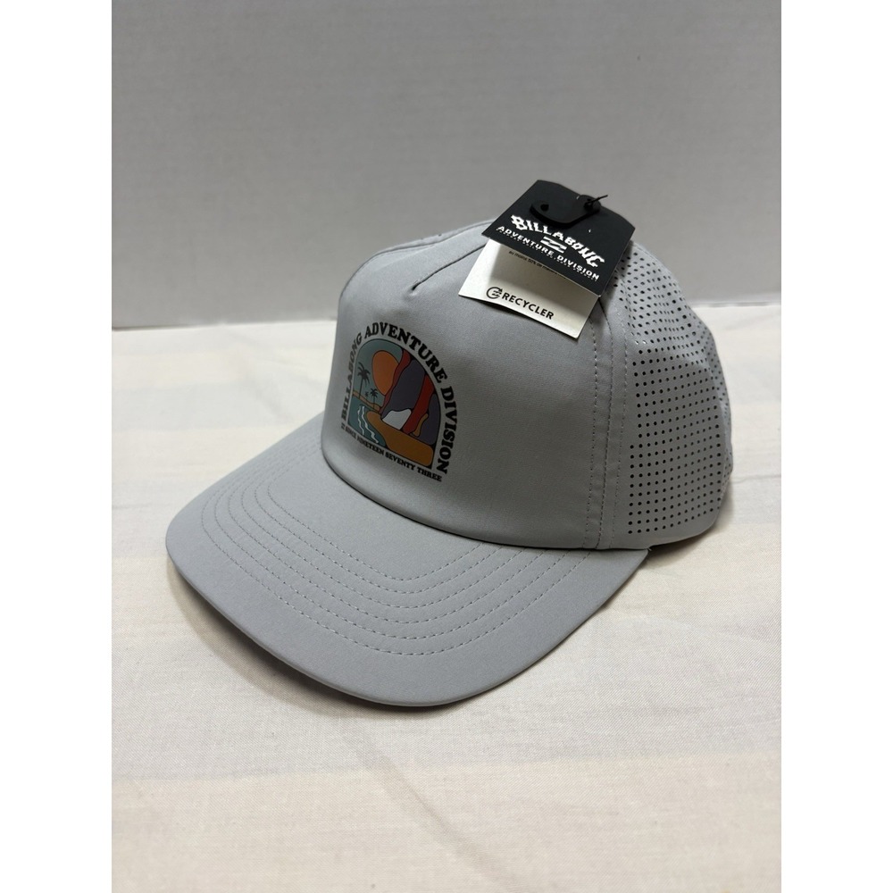 NEW Billabong A/DIV Tech Trucker Hat Grey Classic Packable Water Friendly NWT